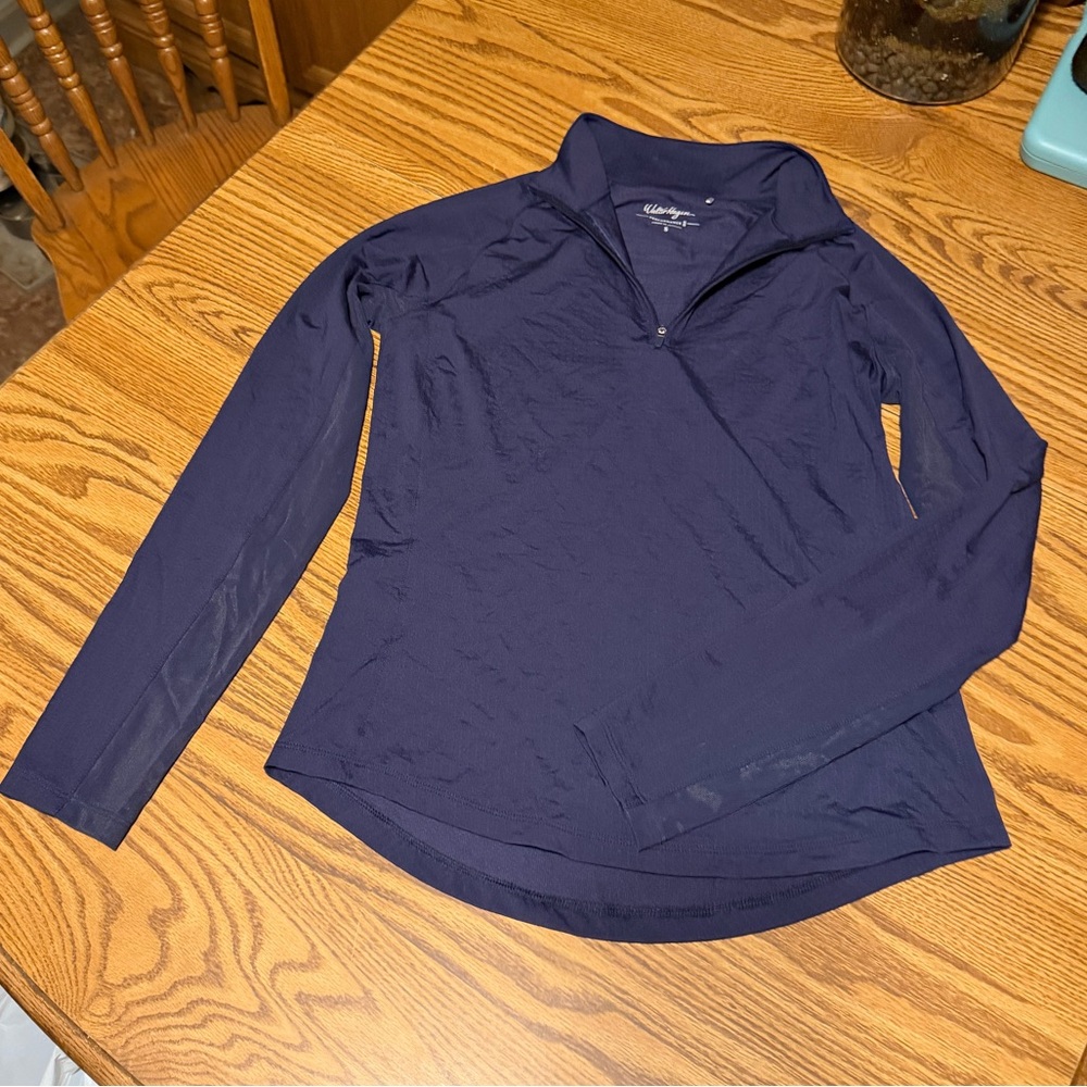 Walter Hagen Womens Performance 11 Small Navy Sunshirt UPF 50